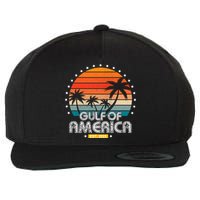 Gulf Of America President Trump Est 2025 Wool Snapback Cap