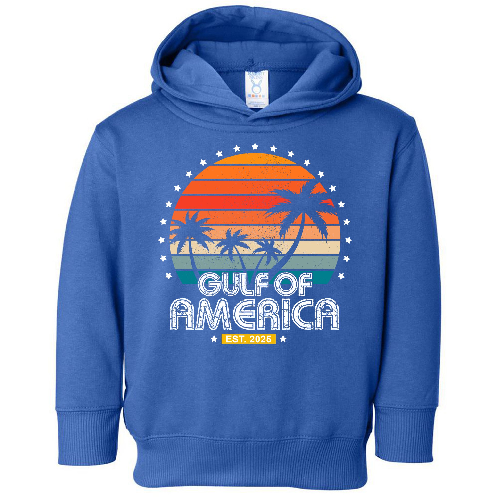 Gulf Of America President Trump Est 2025 Toddler Hoodie