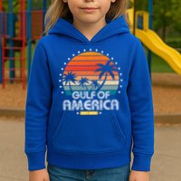 Gulf Of America President Trump Est 2025 Kids Hoodie