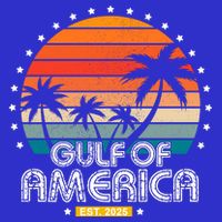 Gulf Of America President Trump Est 2025 Kids Hoodie