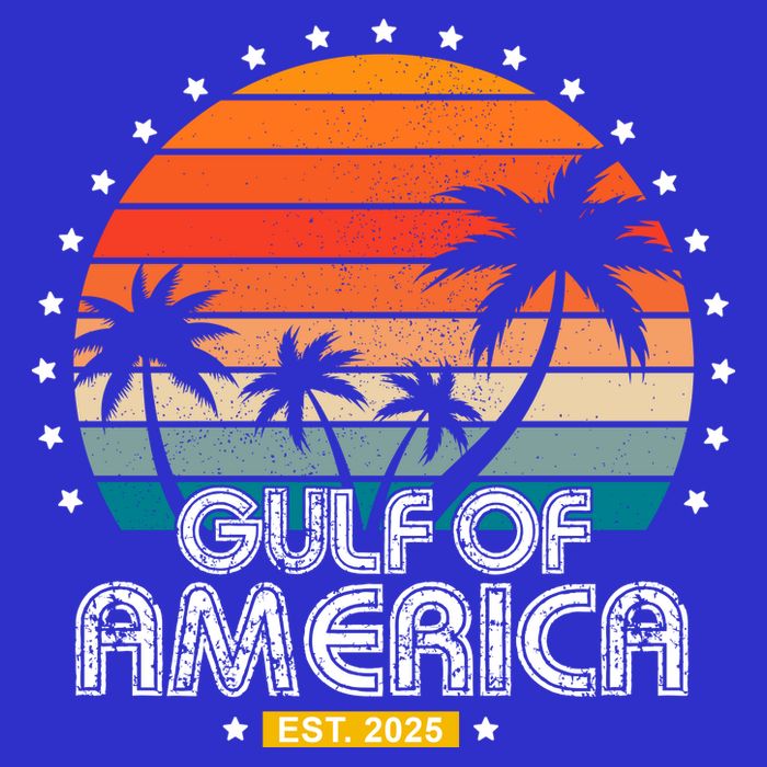 Gulf Of America President Trump Est 2025 Kids Hoodie