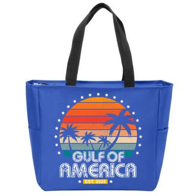 Gulf Of America President Trump Est 2025 Zip Tote Bag
