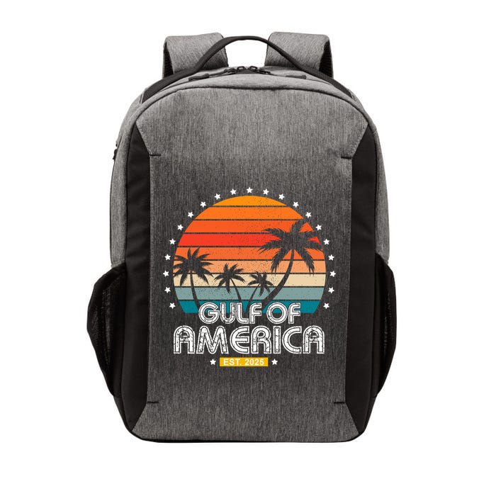 Gulf Of America President Trump Est 2025 Vector Backpack