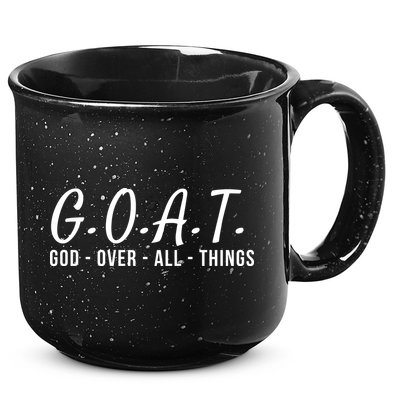 God Over All Things Christian Values G.O.A.T. Jesus Is Our Savior Holy Spirit 15oz Campfire Ceramic Mug