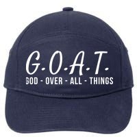God Over All Things Christian Values G.O.A.T. Jesus Is Our Savior Holy Spirit 7-Panel Snapback Hat