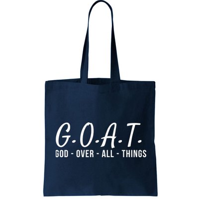 God Over All Things Christian Values G.O.A.T. Jesus Is Our Savior Holy Spirit Bag