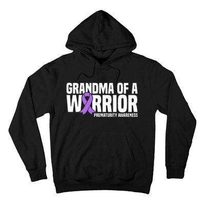 Grandma of a Warrior NICU Prematurity Awareness Hoodie