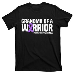 Grandma of a Warrior NICU Prematurity Awareness T-Shirt