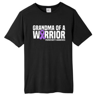 Grandma of a Warrior NICU Prematurity Awareness Tall Fusion ChromaSoft Performance T-Shirt