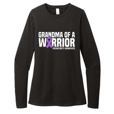 Grandma of a Warrior NICU Prematurity Awareness Womens CVC Long Sleeve Shirt