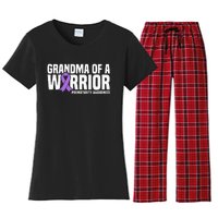 Grandma of a Warrior NICU Prematurity Awareness Women's Flannel Pajama Set