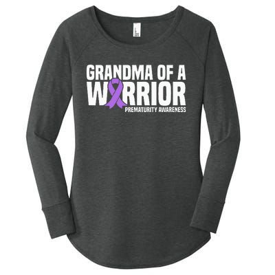 Grandma of a Warrior NICU Prematurity Awareness Women's Perfect Tri Tunic Long Sleeve Shirt