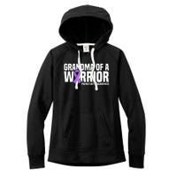 Grandma of a Warrior NICU Prematurity Awareness Women's Fleece Hoodie