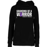 Grandma of a Warrior NICU Prematurity Awareness Womens Funnel Neck Pullover Hood