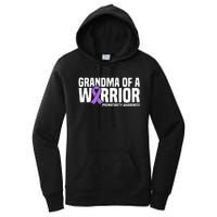 Grandma of a Warrior NICU Prematurity Awareness Women's Pullover Hoodie