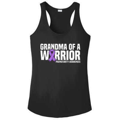 Grandma of a Warrior NICU Prematurity Awareness Ladies PosiCharge Competitor Racerback Tank