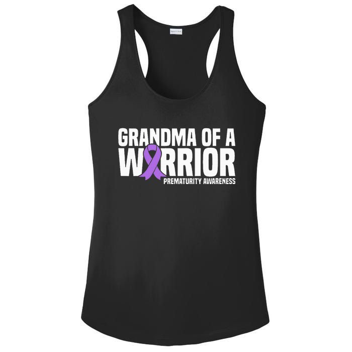 Grandma of a Warrior NICU Prematurity Awareness Ladies PosiCharge Competitor Racerback Tank