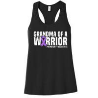 Grandma of a Warrior NICU Prematurity Awareness Women's Racerback Tank