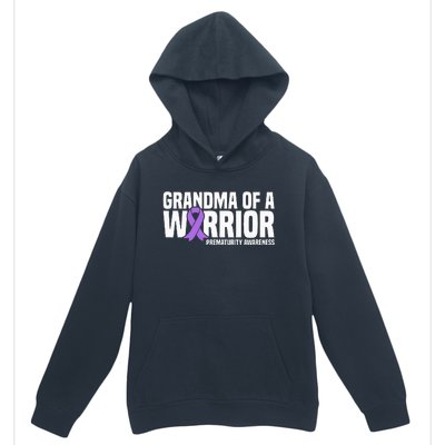 Grandma of a Warrior NICU Prematurity Awareness Urban Pullover Hoodie