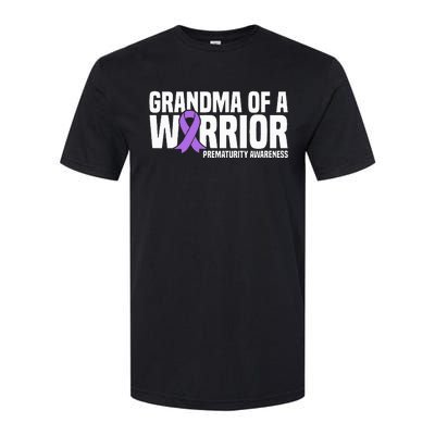 Grandma of a Warrior NICU Prematurity Awareness Softstyle CVC T-Shirt