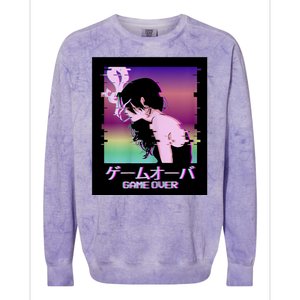 Game Over Anime Colorblast Crewneck Sweatshirt