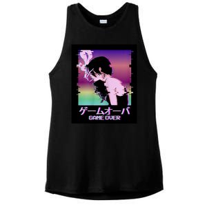 Game Over Anime Ladies PosiCharge Tri-Blend Wicking Tank