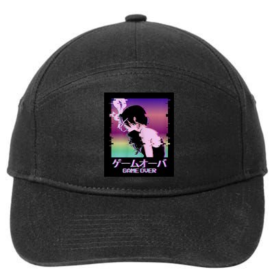 Game Over Anime 7-Panel Snapback Hat