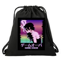 Game Over Anime Drawstring Bag