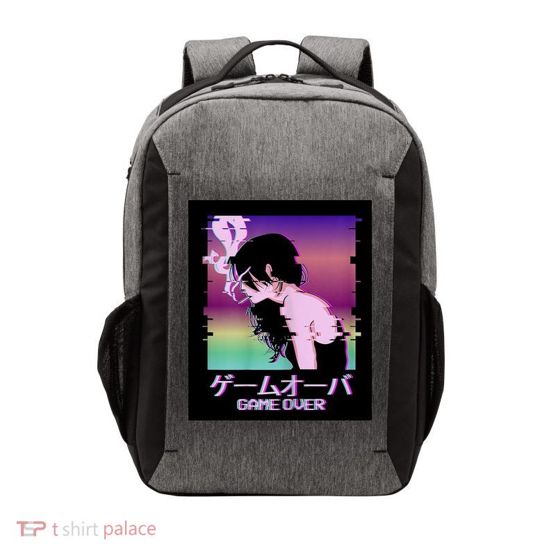 Game Over Anime Vector Backpack