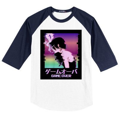 Game Over Anime Baseball Sleeve Shirt