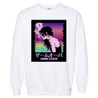 Game Over Anime Garment-Dyed Sweatshirt