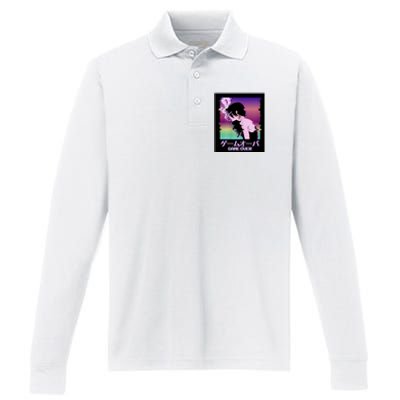 Game Over Anime Performance Long Sleeve Polo