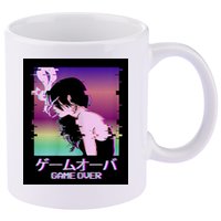 Game Over Anime 11oz C Handle Ceramic Mug