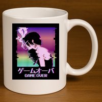 Game Over Anime 11oz C Handle Ceramic Mug