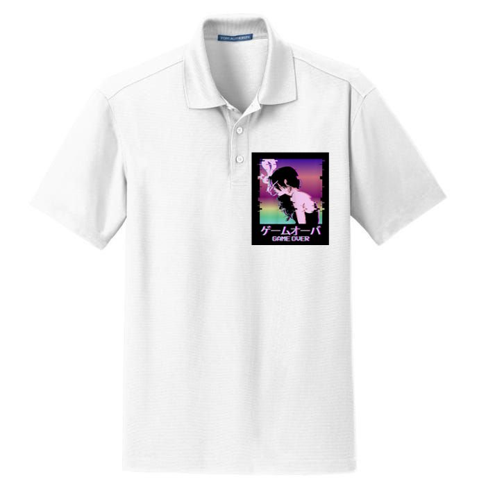 Game Over Anime Dry Zone Grid Polo