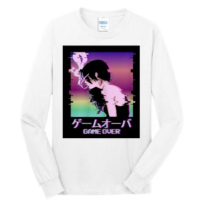 Game Over Anime Tall Long Sleeve T-Shirt