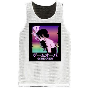 Game Over Anime Mesh Reversible Basketball Jersey Tank