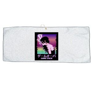 Game Over Anime Large Microfiber Waffle Golf Towel