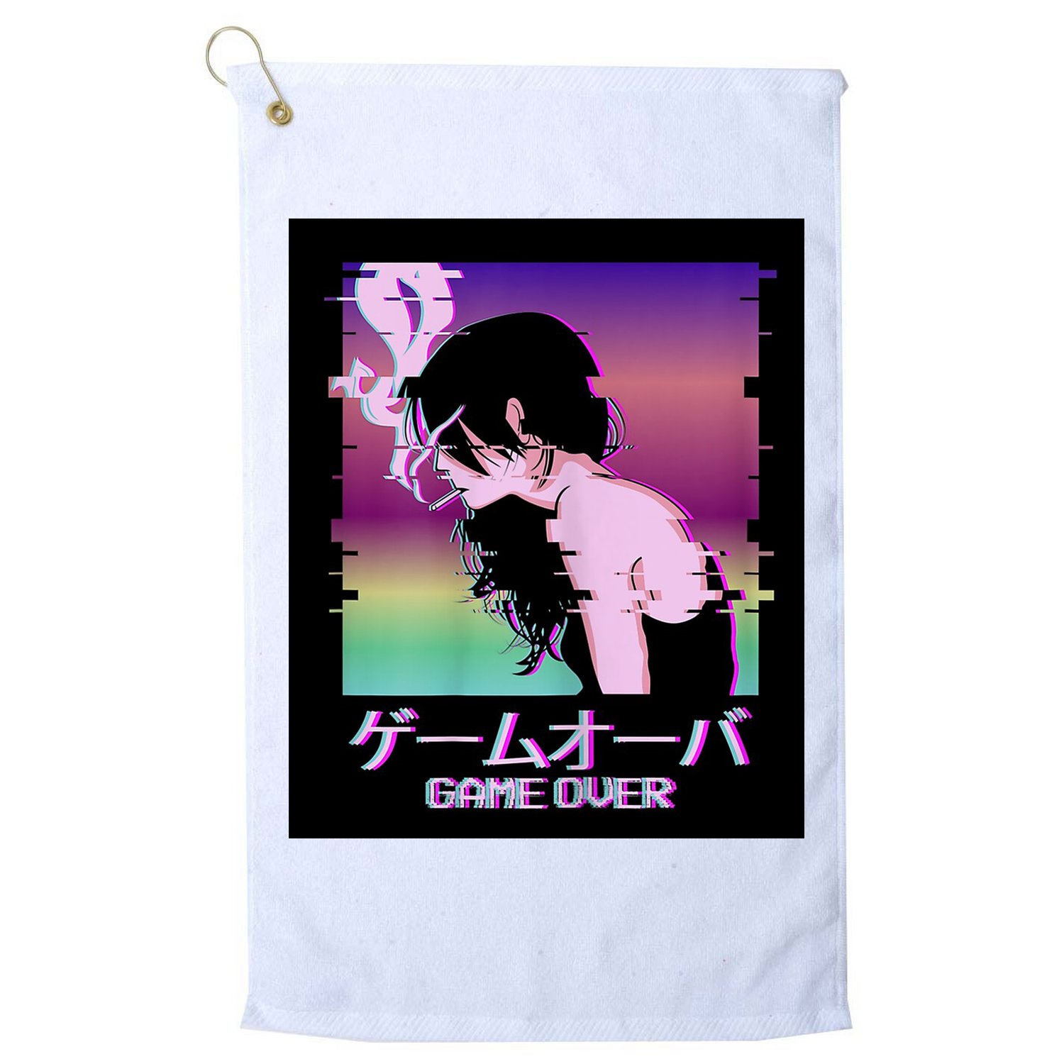Game Over Anime Golf Towel