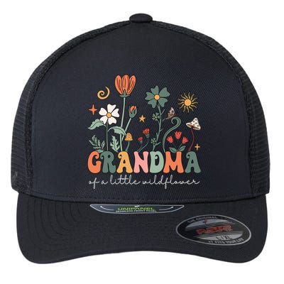 Grandma Of A Little Wildflower Family Matching Flexfit Unipanel Trucker Cap