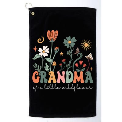 Grandma Of A Little Wildflower Family Matching Golf Towel