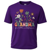 Grandma Of A Little Wildflower Family Matching Cooling Performance Crew T-Shirt
