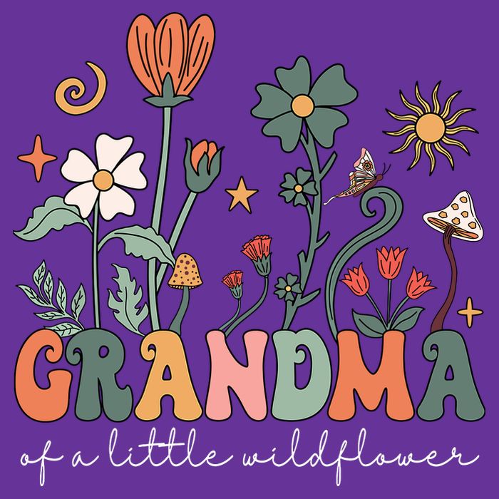 Grandma Of A Little Wildflower Family Matching Cooling Performance Crew T-Shirt