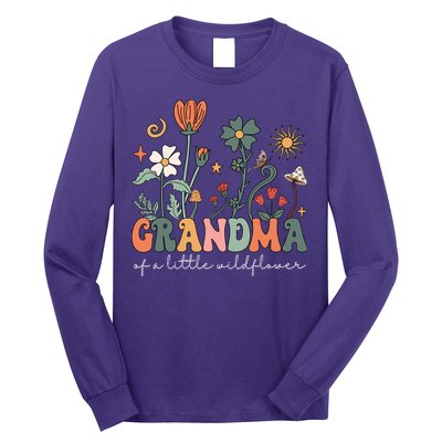 Grandma Of A Little Wildflower Family Matching Long Sleeve Shirt