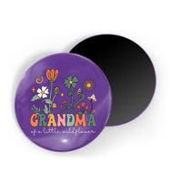 Grandma Of A Little Wildflower Family Matching Magnet