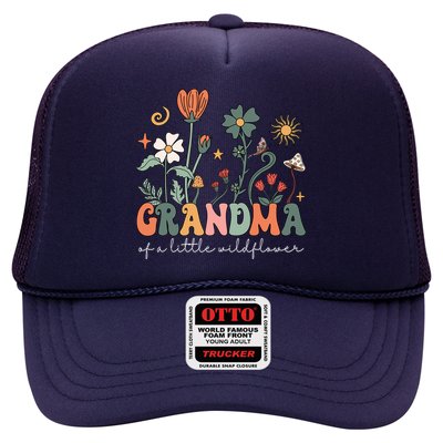 Grandma Of A Little Wildflower Family Matching Trucker Hat