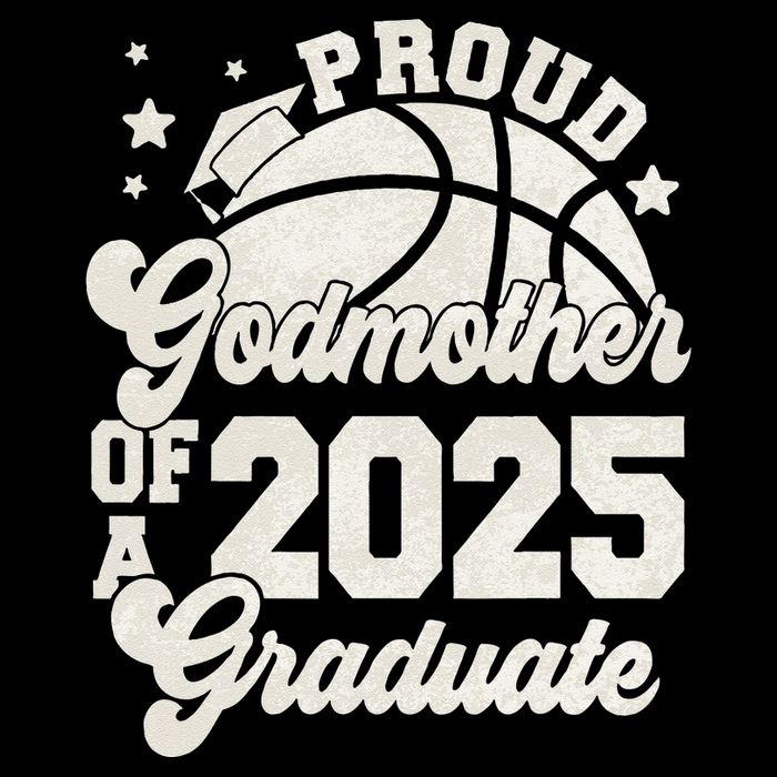 Godmother Of A 2025 Graduate Senior Graduation Basketball Toddler Fine Jersey T-Shirt