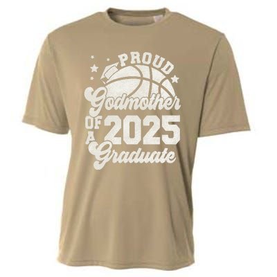 Godmother Of A 2025 Graduate Senior Graduation Basketball Cooling Performance Crew T-Shirt