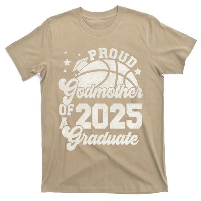 Godmother Of A 2025 Graduate Senior Graduation Basketball T-Shirt