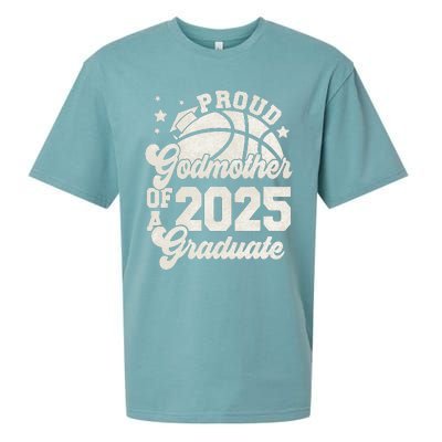 Godmother Of A 2025 Graduate Senior Graduation Basketball Sueded Cloud Jersey T-Shirt